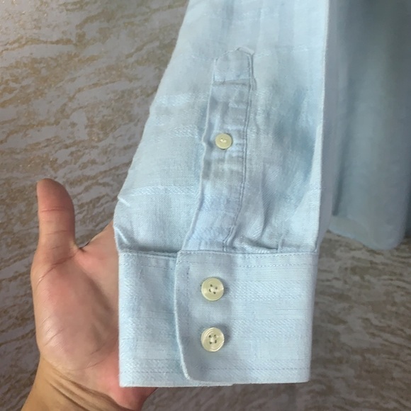 Baby Blue long sleeve men’s shirts size 44 - Picture 5 of 13